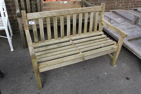 Wooden garden bench